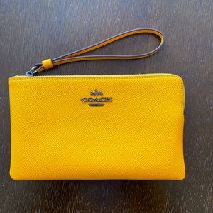 Coach Large Corner Zip Wristlet